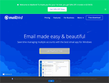 Tablet Screenshot of getmailbird.com